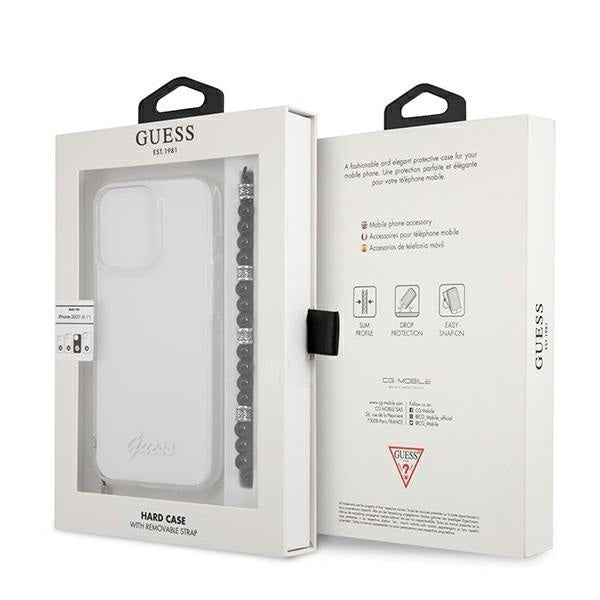 Калъф Guess Script and Black Pearls за Apple iPhone