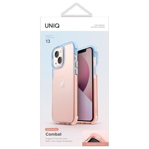 Калъф UNIQ Combat Duo за iPhone 13 6.1’ син розов