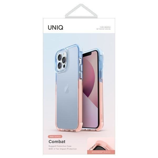 Калъф UNIQ Combat Duo за iPhone 13 Pro / 6.1’ син розов