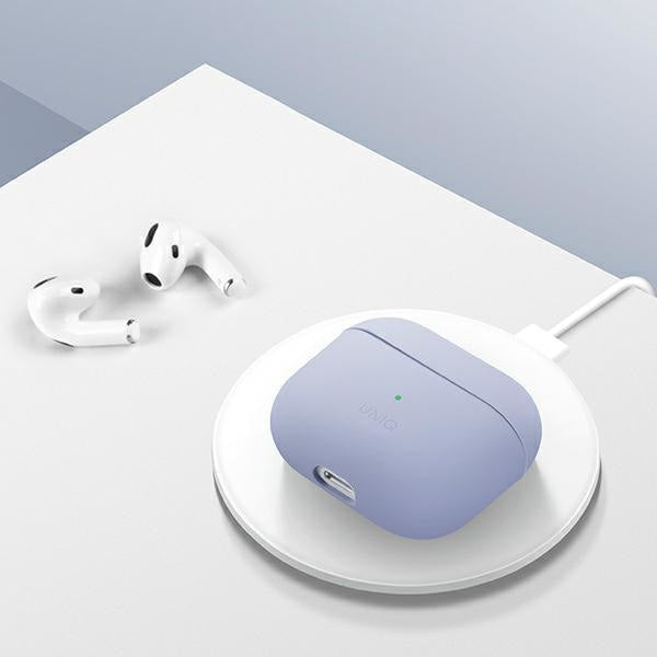 Калъф UNIQ Lino за AirPods 3 бежов светло