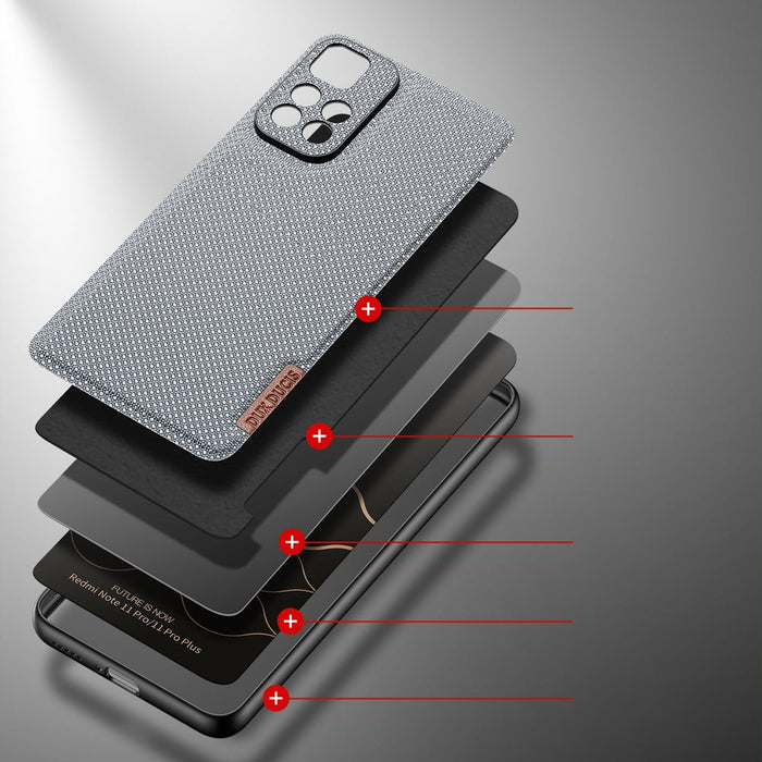 Кейс Dux Ducis Fino за Xiaomi Redmi Note 11 Pro+ 5G/11 Pro 5G/ Mi11i HyperCharge/Poco X4 NFC 5G, Син