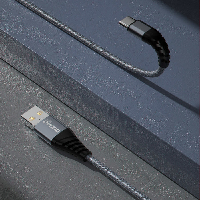 Кабел Dudao TGL1M, USB към Micro USB, 6A, 1m, сив