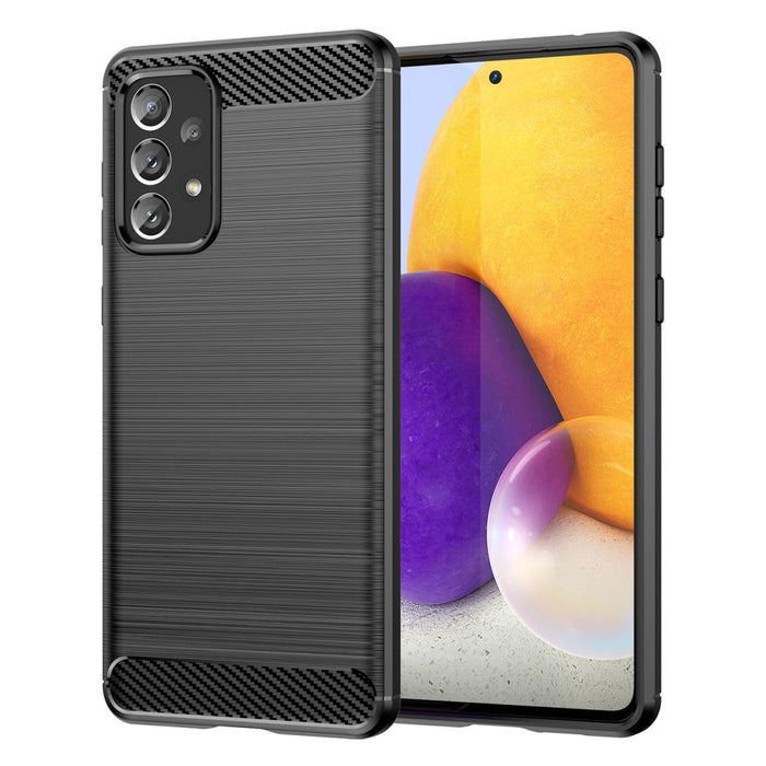 Carbon Case Гъвкав TPU Кейс за Samsung Galaxy A73 black