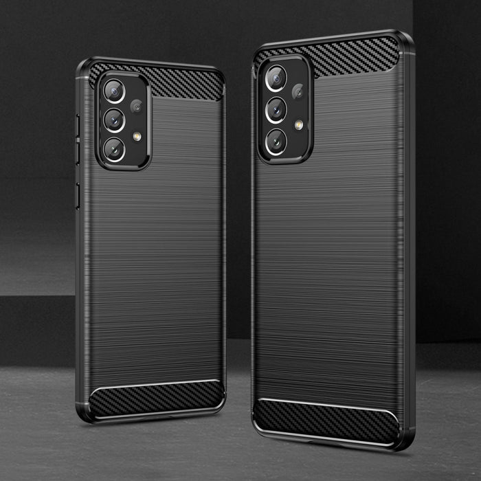 Carbon Case Гъвкав TPU Кейс за Samsung Galaxy A73 black