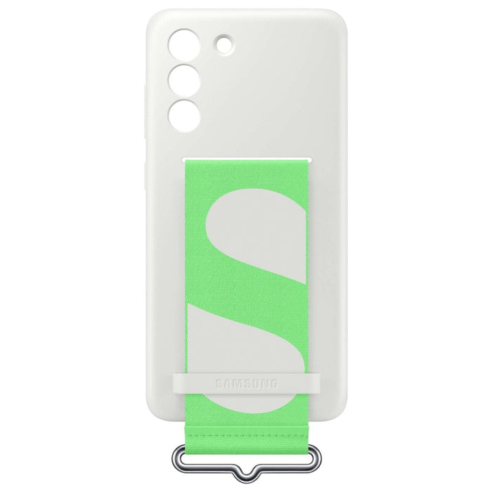 Калъф Samsung Silicone Cover with Strap за Galaxy S21 FE 5G, White