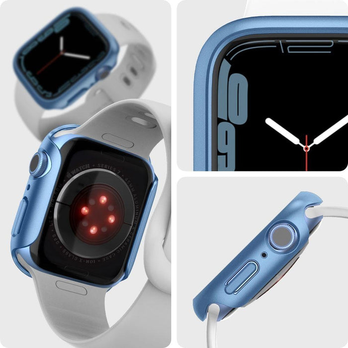 Калъф Spigen Thin Fit за Apple Watch 7 45mm Blue