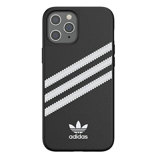 Кейс Adidas Molded PU за Apple iPhone 12 Pro Max, Черно-бял