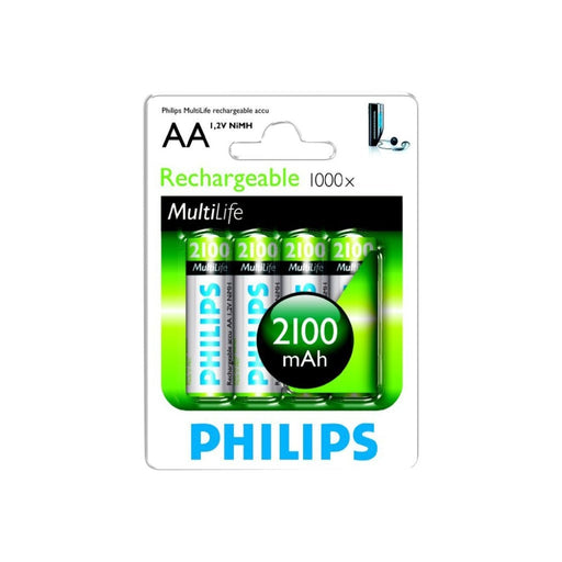 PHILIPS презареждаща батерия AA 2100 mAh 4бр