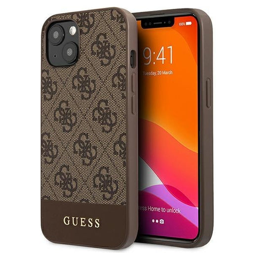 Калъф Guess GUHCP13MG4GLBR за iPhone 13 6.1’ кафяв