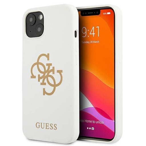 Калъф Guess GUHCP13MLS4GGWH за iPhone 13 6.1’ бял