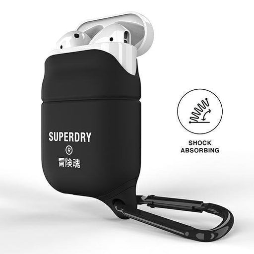 Водоустойчив кейс SuperDry за AirPods Черен