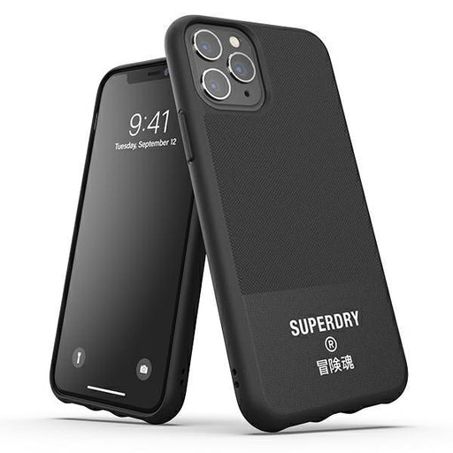 Кейс SuperDry Molded Canvas за Apple iPhone 11 Pro Max Черен