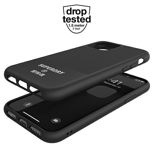 Кейс SuperDry Molded Canvas за Apple iPhone 11 Pro Max Черен