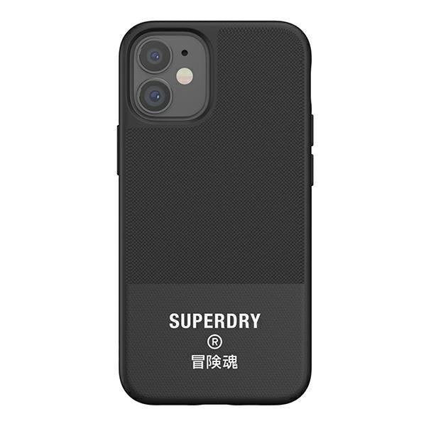 Кейс SuperDry Molded Canvas за Apple iPhone 12 Mini Черен