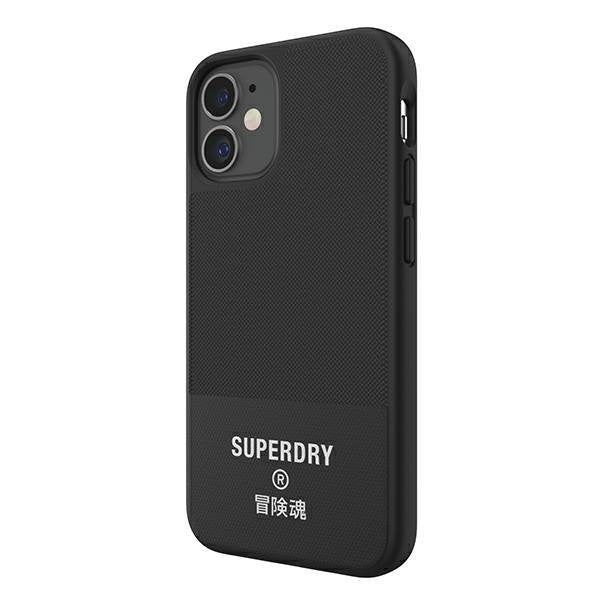 Кейс SuperDry Molded Canvas за Apple iPhone 12 Mini Черен