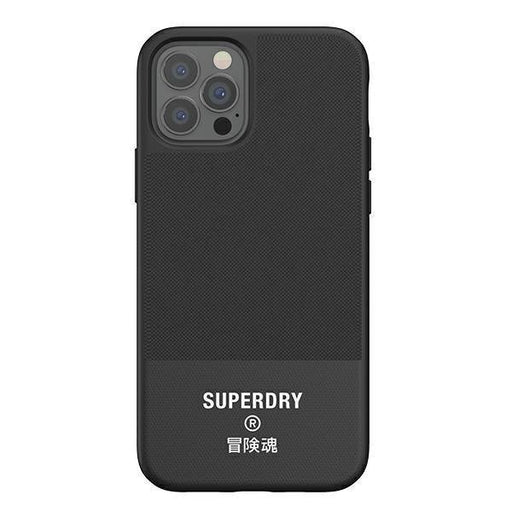 Кейс SuperDry Molded Canvas за Apple iPhone 12 Pro Max Черен