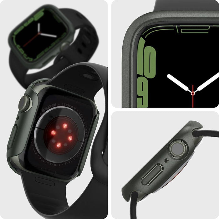 Калъф Spigen Thin Fit за Apple Watch 7 45mm Military Green