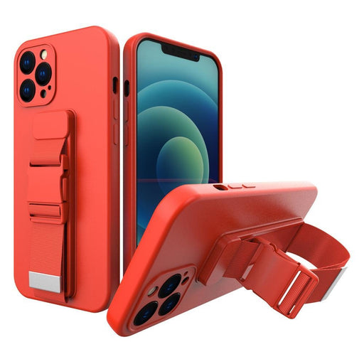 Кейс Rope Case с каишка за Xiaomi Poco X4 Pro 5G червен