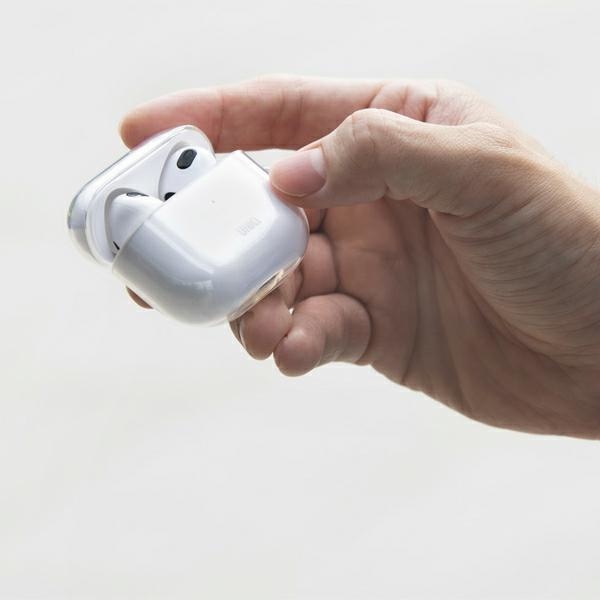 Калъф UNIQ Glase за Apple AirPods 3 прозрачен