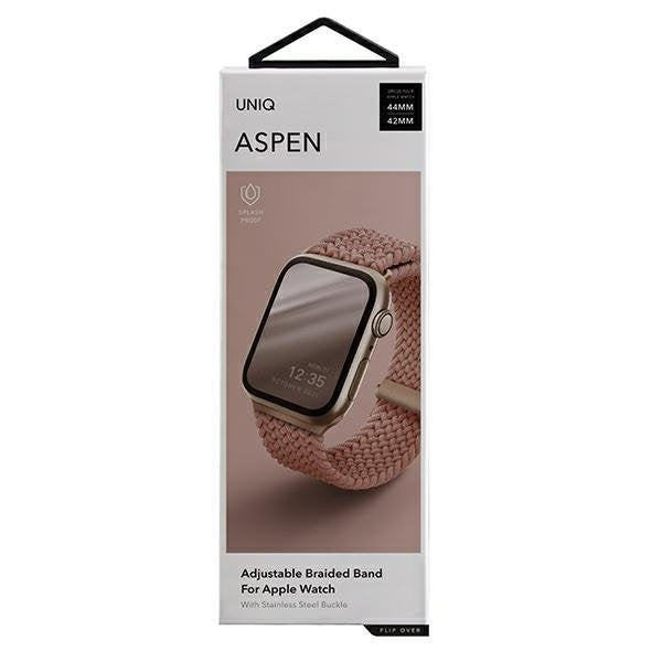 Оплетена каишка Aspen за Apple Watch 44/42/45mm Розов