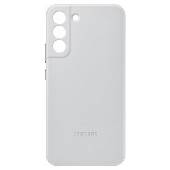 Калъф Samsung Leather за Galaxy S22 PLUS Light Gray
