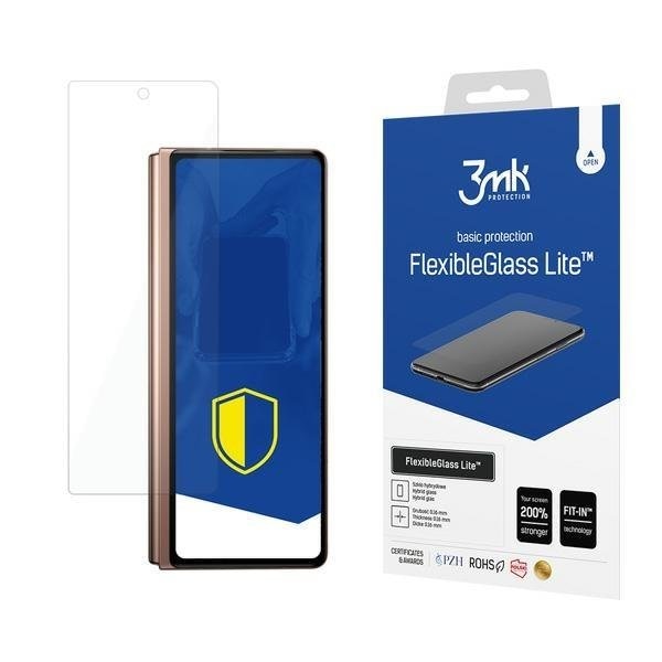 Стъклен Протектор 3MK, FlexibleGlass Lite за Samsung Galaxy Z Fold2 5G, Прозрачен