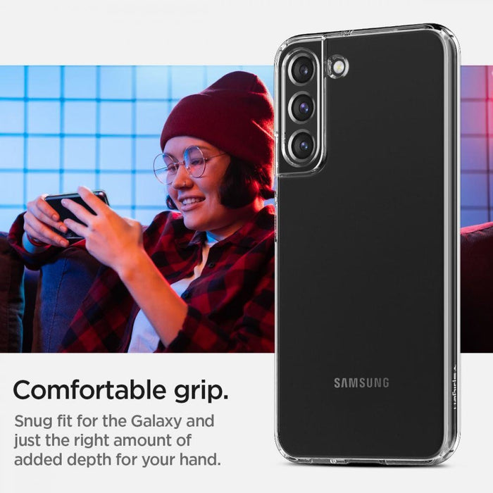 Кейс Spigen Liquid Crystal за Samsung Galaxy S22 Прозрачен