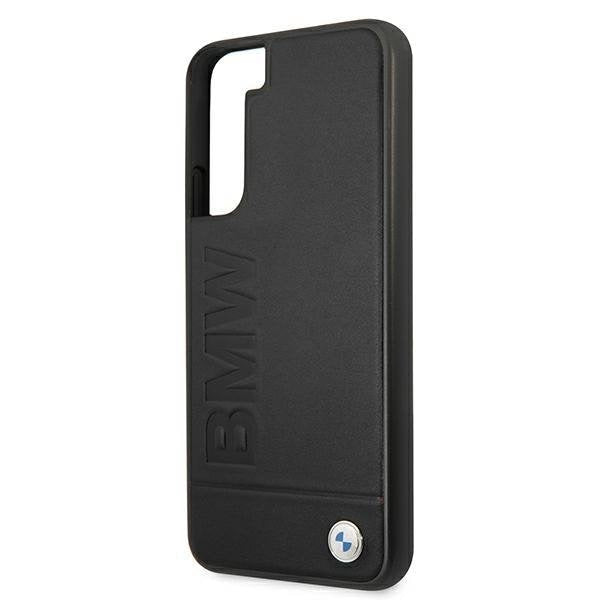 Гръб BMW Logo Collection Leather за Samsung Galaxy S22 Черен