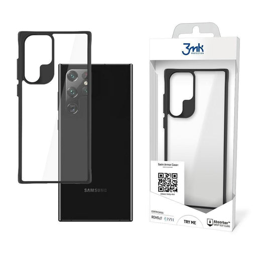 Kейс - гръб 3mk SatinArmor + за Samsung S22 Ultra Тъмнозелен