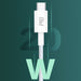 Кабел Dudao L6E USB Type C към Lightning PD 20W бял (L6E)