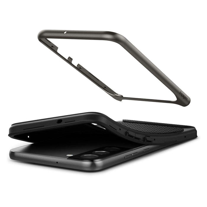 Кейс Spigen Neo Hybrid Gunmetal за Samsung Galaxy S22 Черен