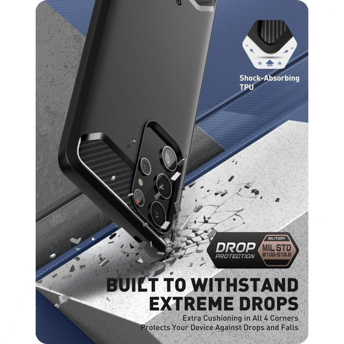 Калъф Supcase Clayco Xenon за Samsung Galaxy S22 Ultra Black