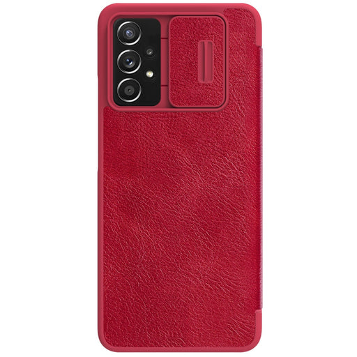 Кожен калъф Nillkin Qin за Samsung Galaxy A73 червен