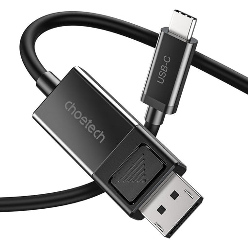 Видео кабел Choetech DisplayPort USB - C 1.8m Черен