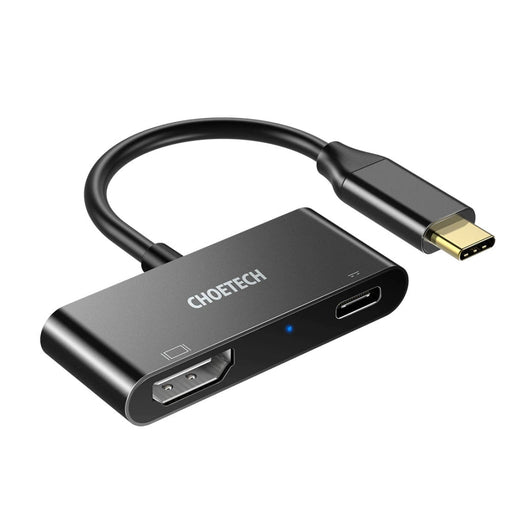 Хъб Choetech USB - C към HDMI/USB - C Черен