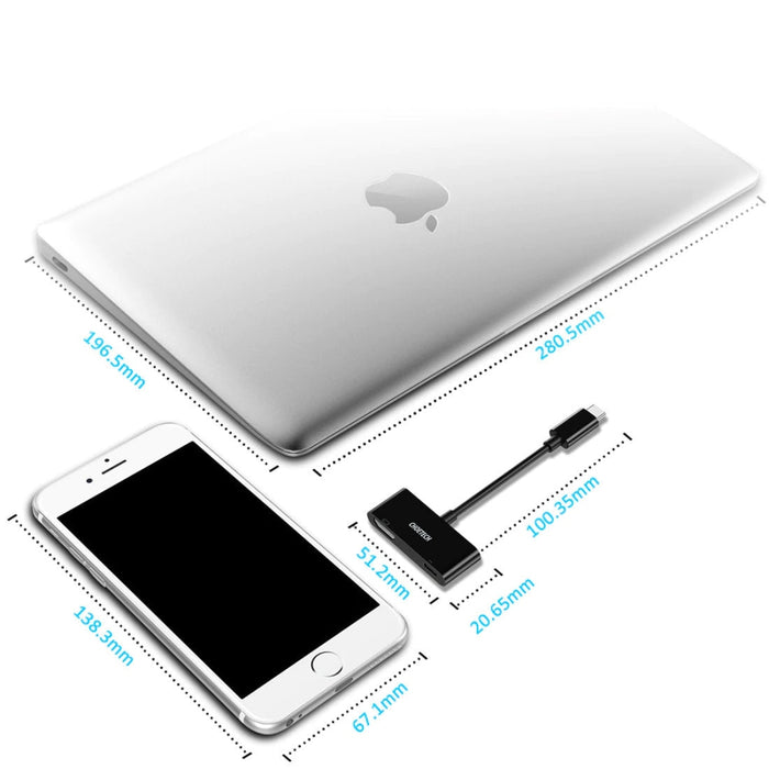 Хъб Choetech USB - C към HDMI/USB - C Черен