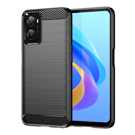 Carbon Case Flexible TPU кейс за Oppo A76 / A36
