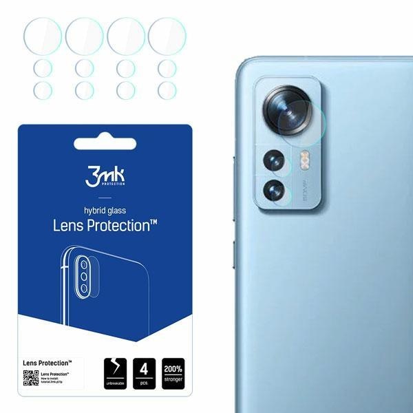 Протектор за камера 3mk за Xiaomi 12/12X, 4 броя