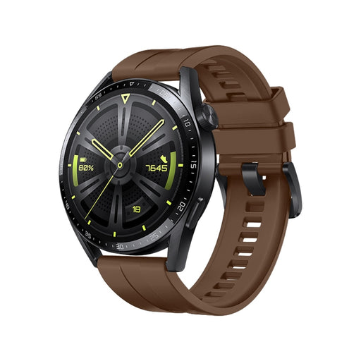 Силиконова каишка Strap One за Huawei Watch GT 3 46 mm кафяв