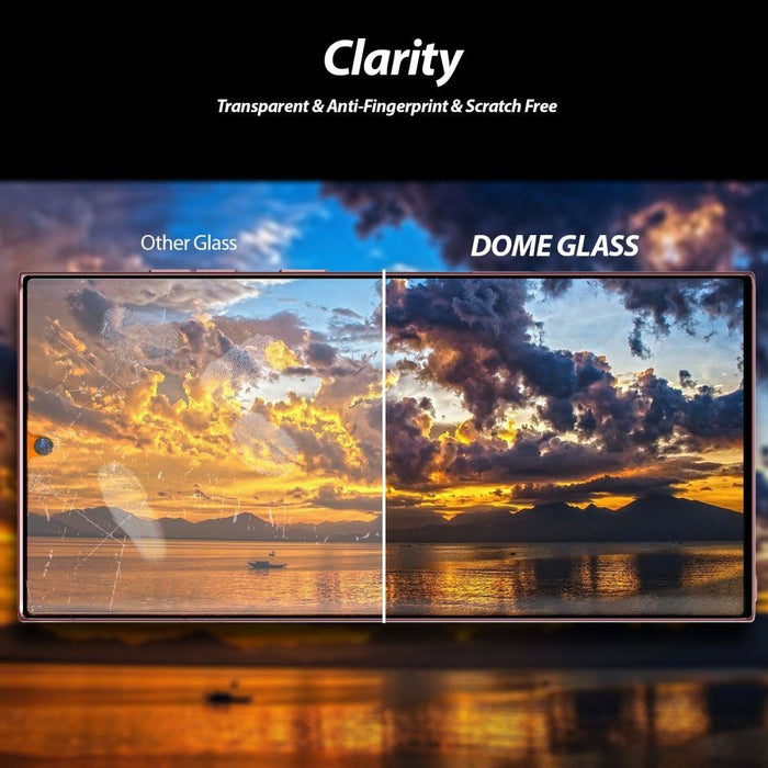 Стъклен протектор Whitestone Dome Glass UV, 2-Pack за Samsung Galaxy S22 Ultra, Прозрачен