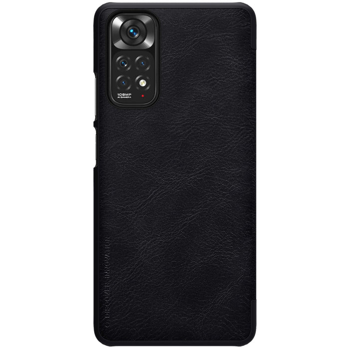 Кожен калъф Nillkin Qin за Xiaomi Redmi Note 11S / 11 черен