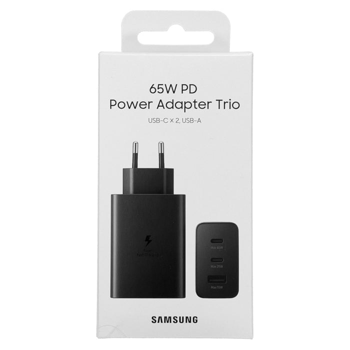 Мрежово зарядно устройство Samsung Trio 65w Black