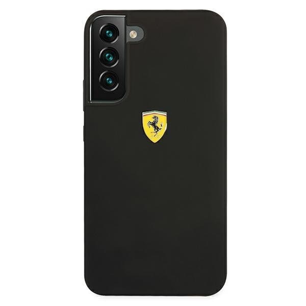 Гръб FERRARI силикон кейс за Samsung Galaxy S22 Черен