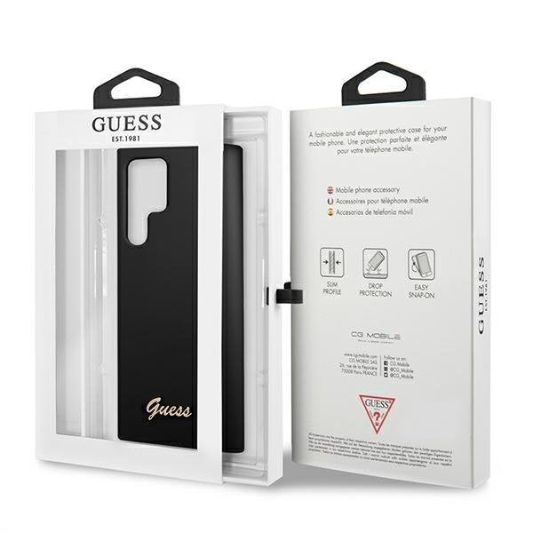 Силиконов кейс Guess Metal Gold Logo за