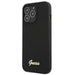 Калъф Guess GUHMP13LLSLMGBK Silicone Script Gold Logo