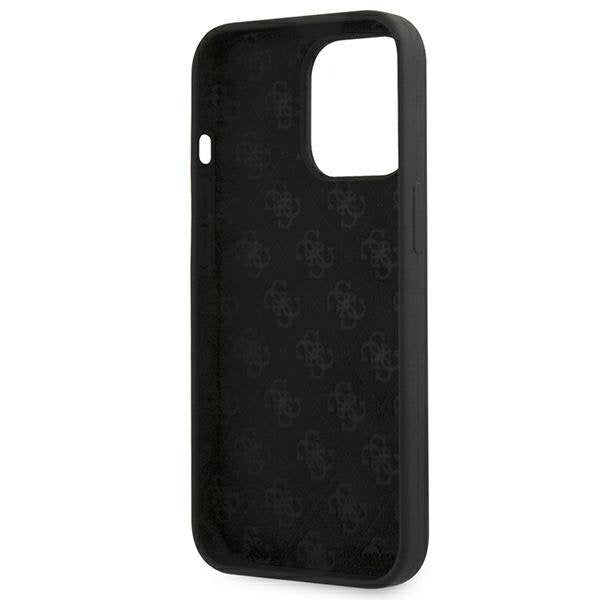 Калъф Guess GUHMP13LLSLMGBK Silicone Script Gold Logo