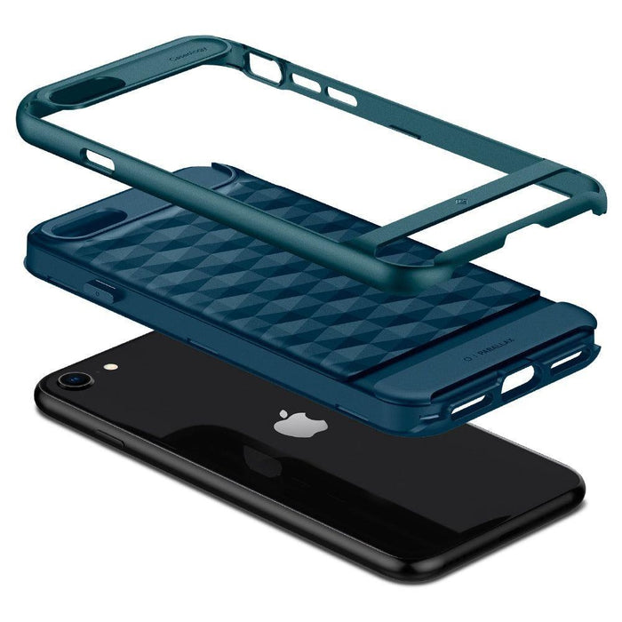 Калъф Spigen Caseology Parallax за iPhone 7 / 8 / SE 2020 / SE 2022, Aqua Green