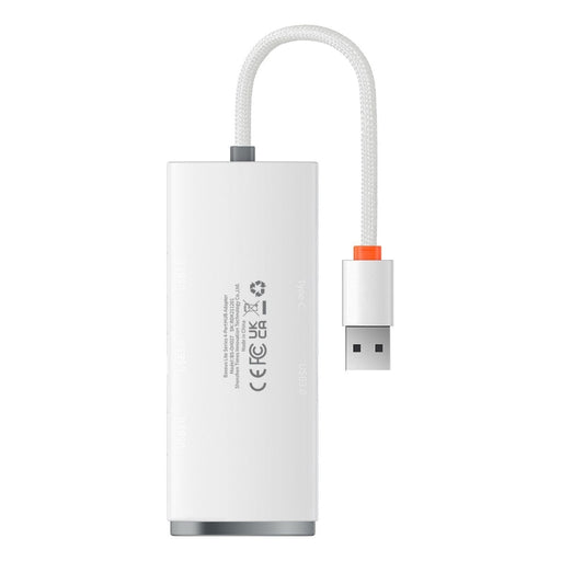 Многофункционален хъб 4в1 Baseus Lite USB - 4x 3.2 25 см Бял