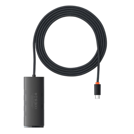Хъб Baseus Lite Series USB Type C - 4x 3.0 2m Черен