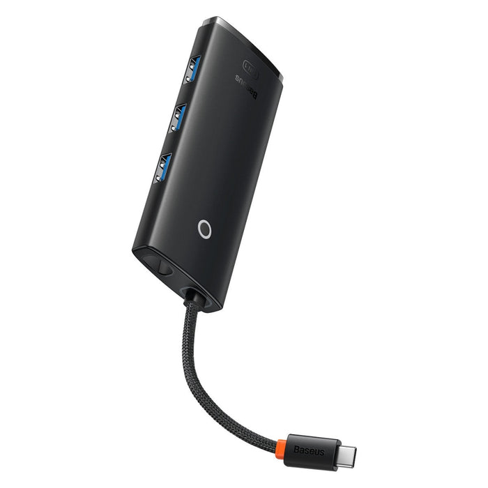 Хъб Baseus Lite Series USB Type C - HDMI / 4x 3.0 20cm Черен